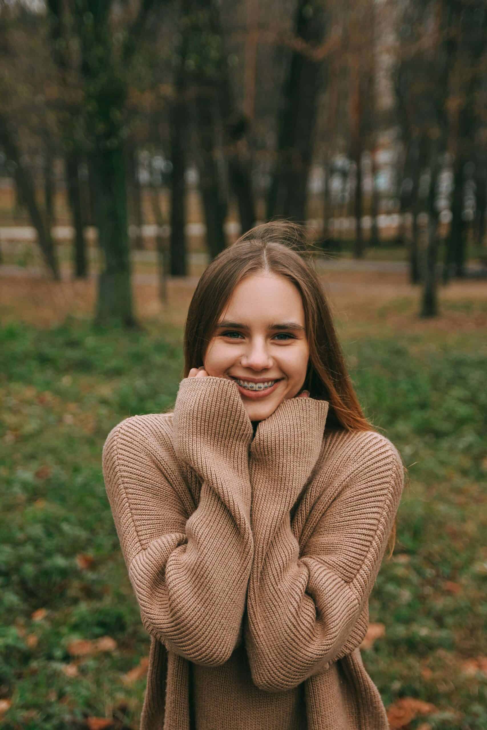 girl with braces